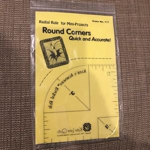 Radial rule for quilting and crafts